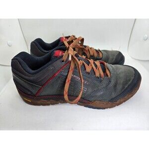 Merrell Annex Trak Hiking Shoes Men's 8 Blue Wing Leather Trail Vibram Terrain